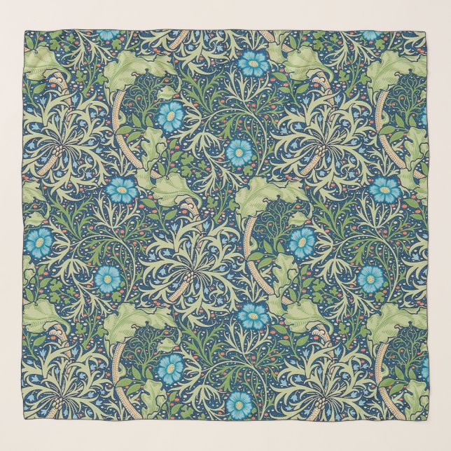Seaweed, William Morris Scarf (Front)