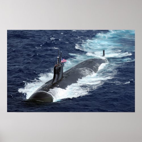 Seawolf_class attack submarine USS Connecticut Poster
