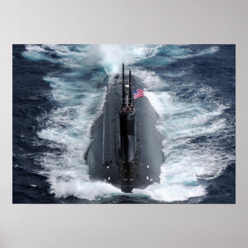 Seawolf_class submarine USS Connecticut SSN_22 Poster