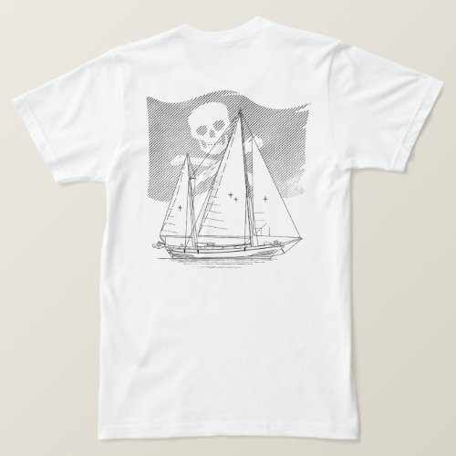 SeaWolf with Subdued Pirate Flag T_Shirt