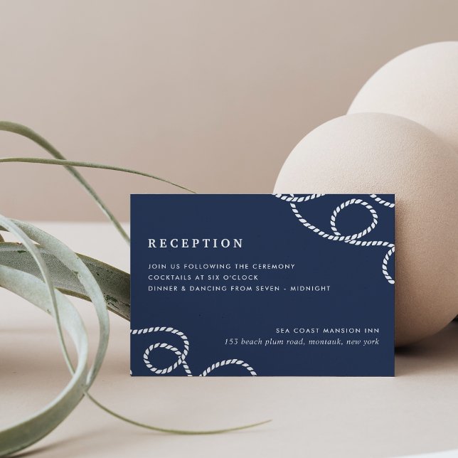 Seaworthy Reception Enclosure Card | Navy (Creator Uploaded)