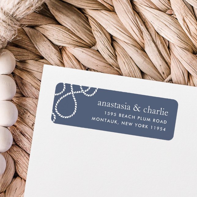 Seaworthy Return Address Label | Slate (Creator Uploaded)