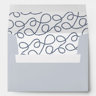 Seaworthy Rope Pattern 5x7 Return Address Envelope