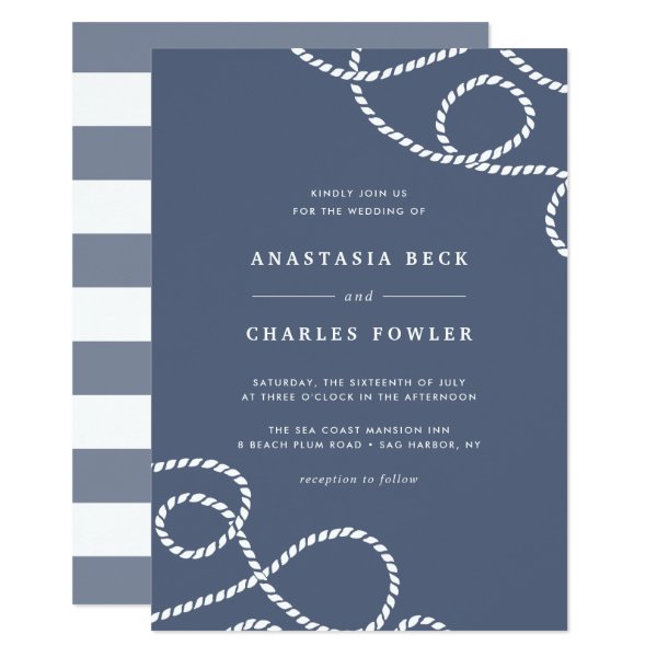 256481027631987174 Seaworthy Wedding Invitation | Slate