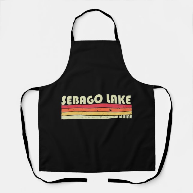 SEBAGO LAKE MAINE Fishing Camping Apron (Front)