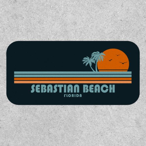 Sebastian Beach Fort Lauderdale Sun Palm Trees Patch