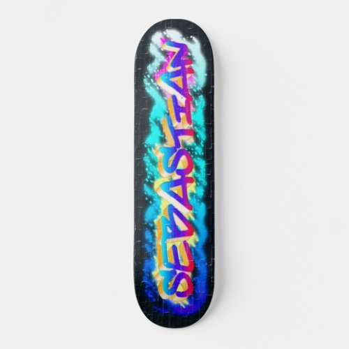 SEBASTIAN Customized Graffiti Skateboard