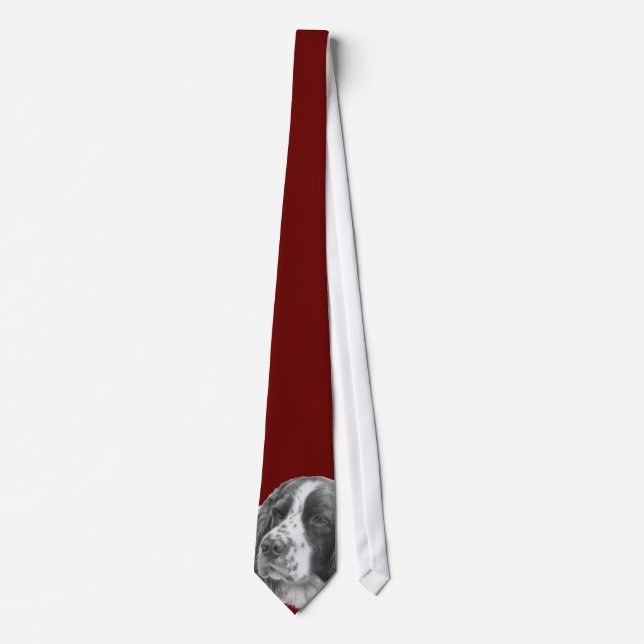 Sebastian, English Springer Spaniel Neck Tie (Front)