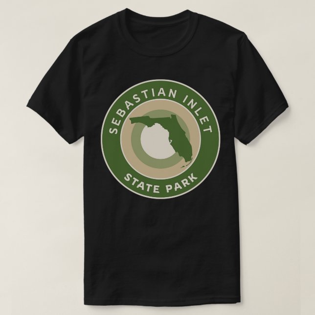 Sebastian Inlet State Park Florida Bullseye T-Shirt (Design Front)