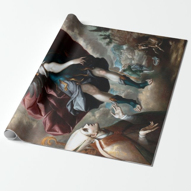Sebastian Lopez de Arteaga Saint Michael Wrapping Paper (Unrolled)