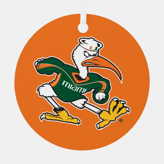 Sebastian The Ibis Metal Ornament (Front)