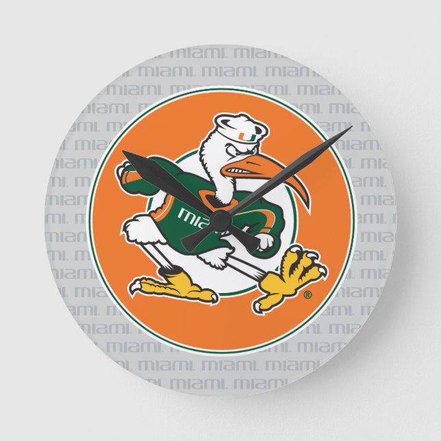 Sebastian The Ibis Round Clock (Front)