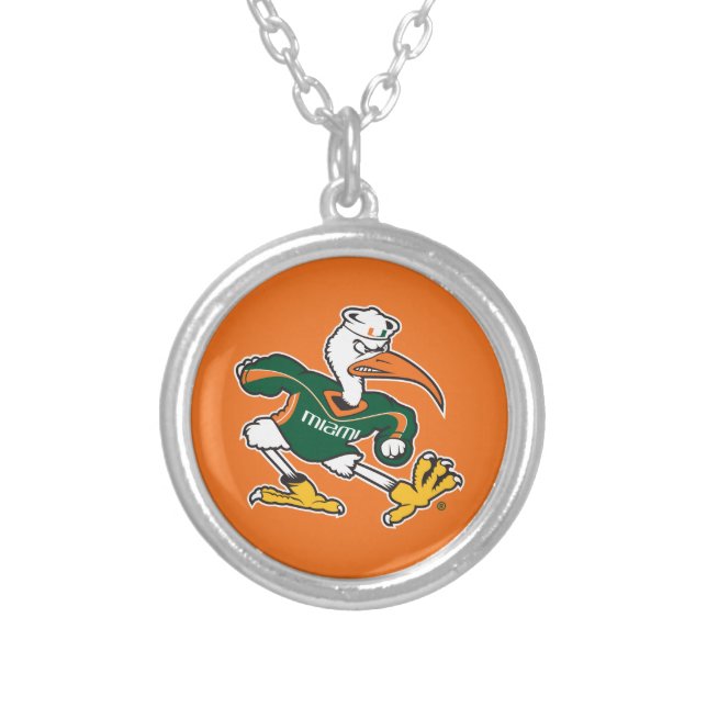 Sebastian The Ibis Silver Plated Necklace (Front)