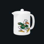 Sebastian The Ibis Teapot<br><div class="desc">Get all of the best University of Miami gear at Zazzle.com! Support the Hurricanes in style with these products that are perfect for students, alumni, family, and fans. All of these products are customizable with your name, your sport, or your class year. Represent the U by sporting Green and Orange...</div>