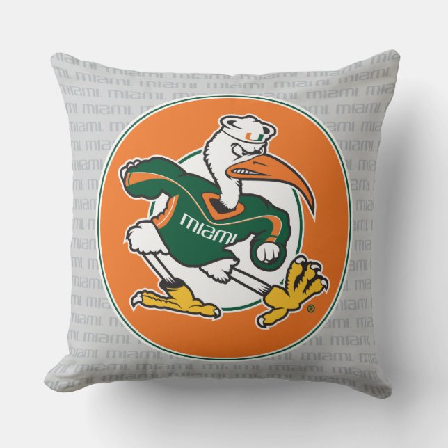 Sebastian The Ibis Throw Pillow (Front)