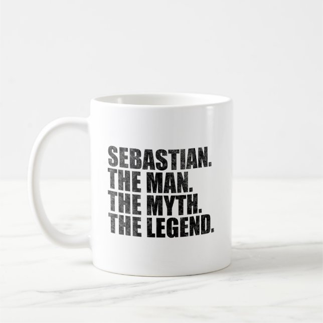 Sebastian The Man The Myth The Legend Coffee Mug (Left)