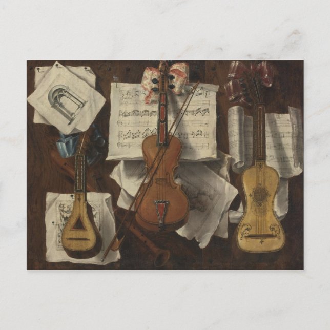 Sebastiano Lazzari Trompe - Violin and Music Notes (Front)