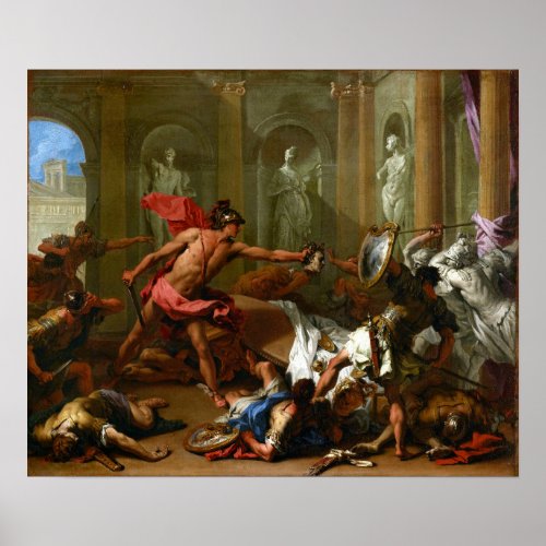 Sebastiano Ricci Perseus Confronting Phineus Poster