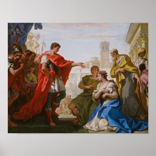 Sebastiano Ricci _ The Continence of Scipio Poster