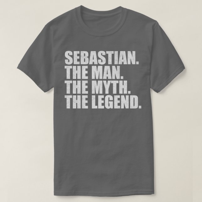 SebastianSebastian Name Sebastian given name T-Shirt (Design Front)