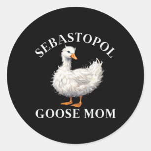 Sebastopol Goose Mom Classic Round Sticker