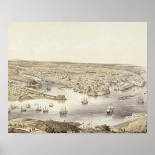 Sebastopol in All Its Glory 1848 engraved by Day Poster