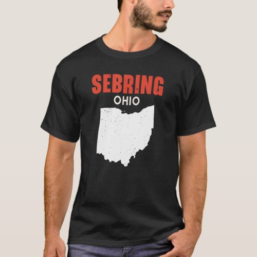 Sebring and Huber Ridge Ohio USA State America Tra T_Shirt