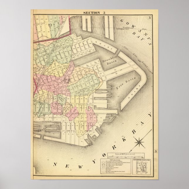 Sec 3 Brooklyn map Poster (Front)
