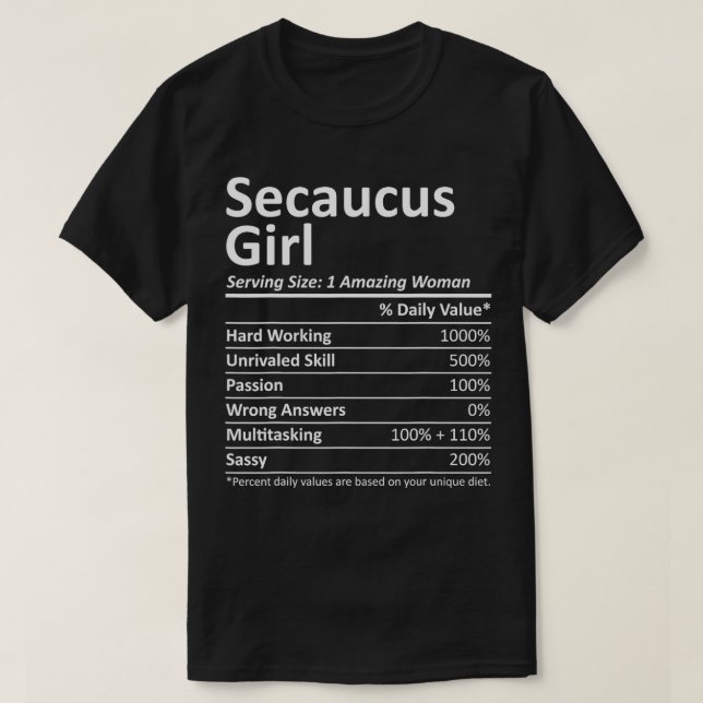 SECAUCUS L NJ NEW JERSEY Funny City Home Roots USA T-Shirt (Design Front)