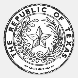 Secede Republic of Texas Classic Round Sticker