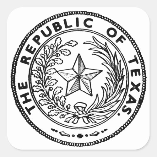 Secede Republic of Texas Square Sticker