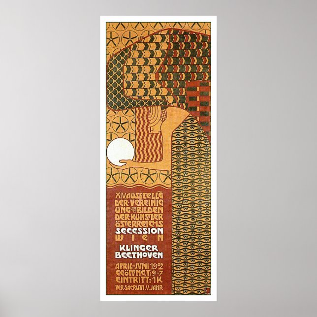 Secession Poster for 14th Vienna Exhibition, 1902 (Front)