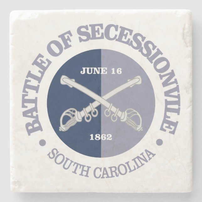 Secessionville (B&G) Stone Coaster (Front)