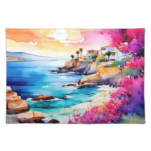 "Secluded Beach"  Cloth Placemat
