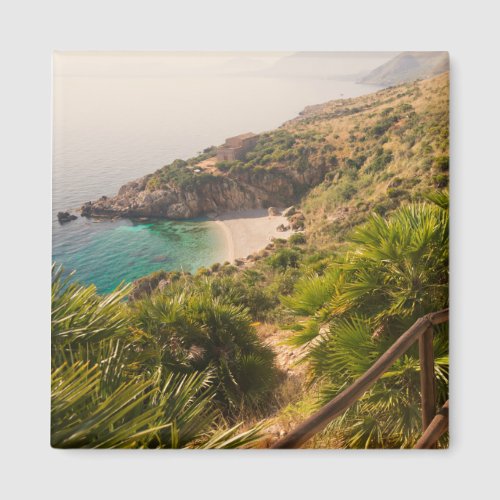 Secluded beach in Lo Zingaro Sicily Magnet