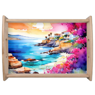 "Secluded Beach" Serving Tray
