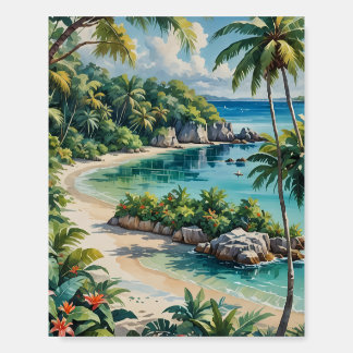 secluded lagoon foam board