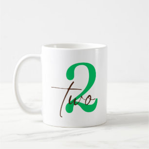 Second 2 Year Anniversary with Personalization  Coffee Mug