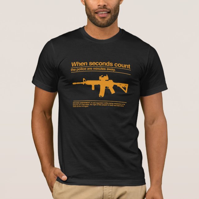 Second Amendment / AR-15 / Police T-Shirt (Front)