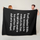 Second Amendment Blanket Black