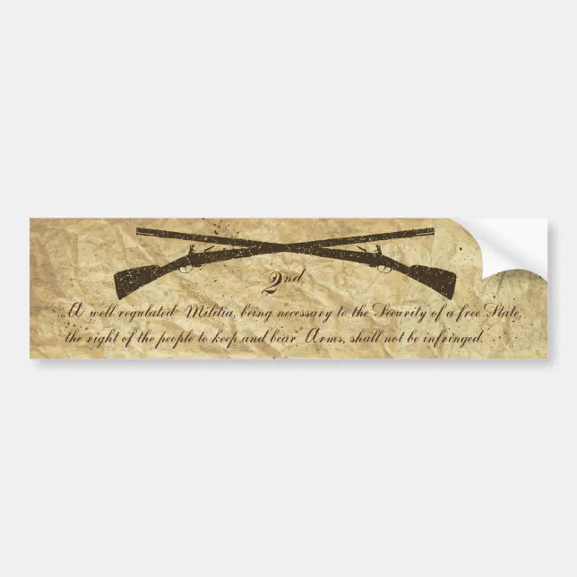 Second Amendment Bumper Sticker Zazzle