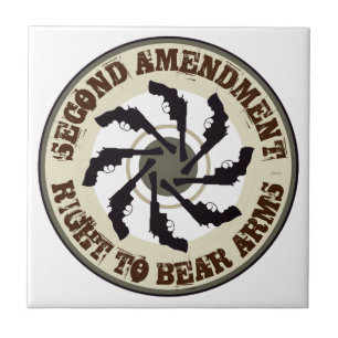Second Amendment Ceramic Tile