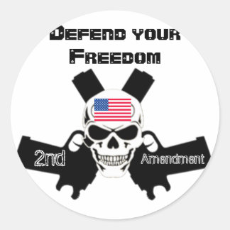 second amendment classic round sticker