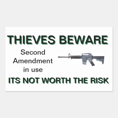 Second Amendment Colt AR_15 security sticker