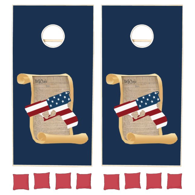 Second Amendment Constitution Cornhole Set (Set)
