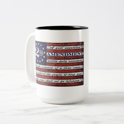 Second Amendment Defend the Police Two_Tone Coffee Mug