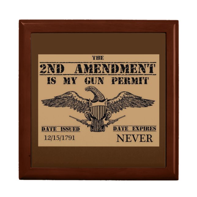 SECOND AMENDMENT GUN PERMIT GIFT BOX (Front)
