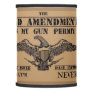 SECOND AMENDMENT GUN PERMIT LAMP SHADE