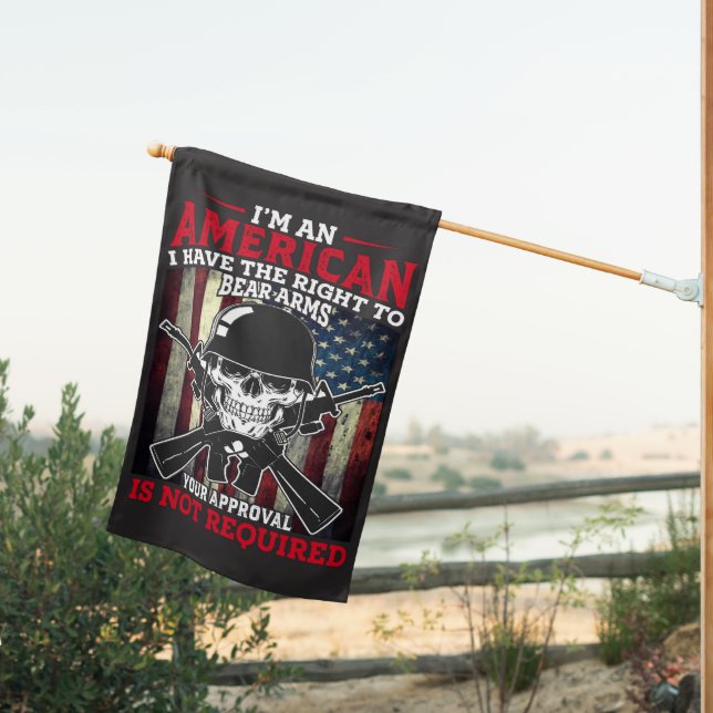 Second Amendment  House Flag (Insitu (Back))