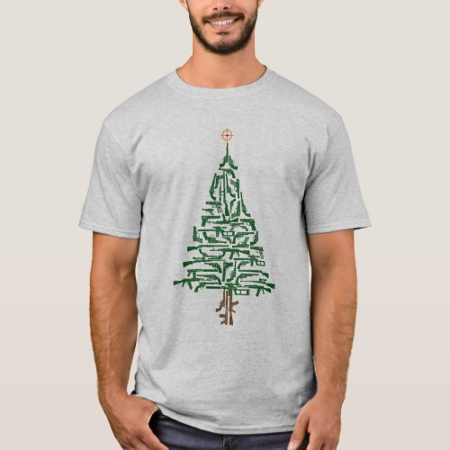 Second Amendment Hunters Christmas Tree T_Shirt